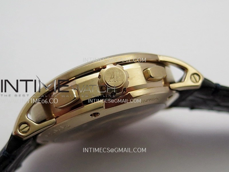 Code 11.59 Chrono 26393 RG APSF 1:1 Best Edition Blue Dial On Black Leather Strap Super Clone SA4401
